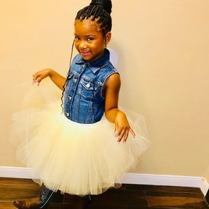 Ivory handmade tutu